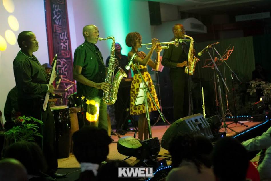 Tim Riungu performing alongside Christine Kamau