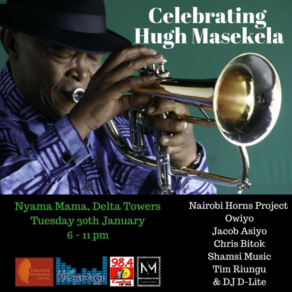 Hugh Masekela Tribute event poster