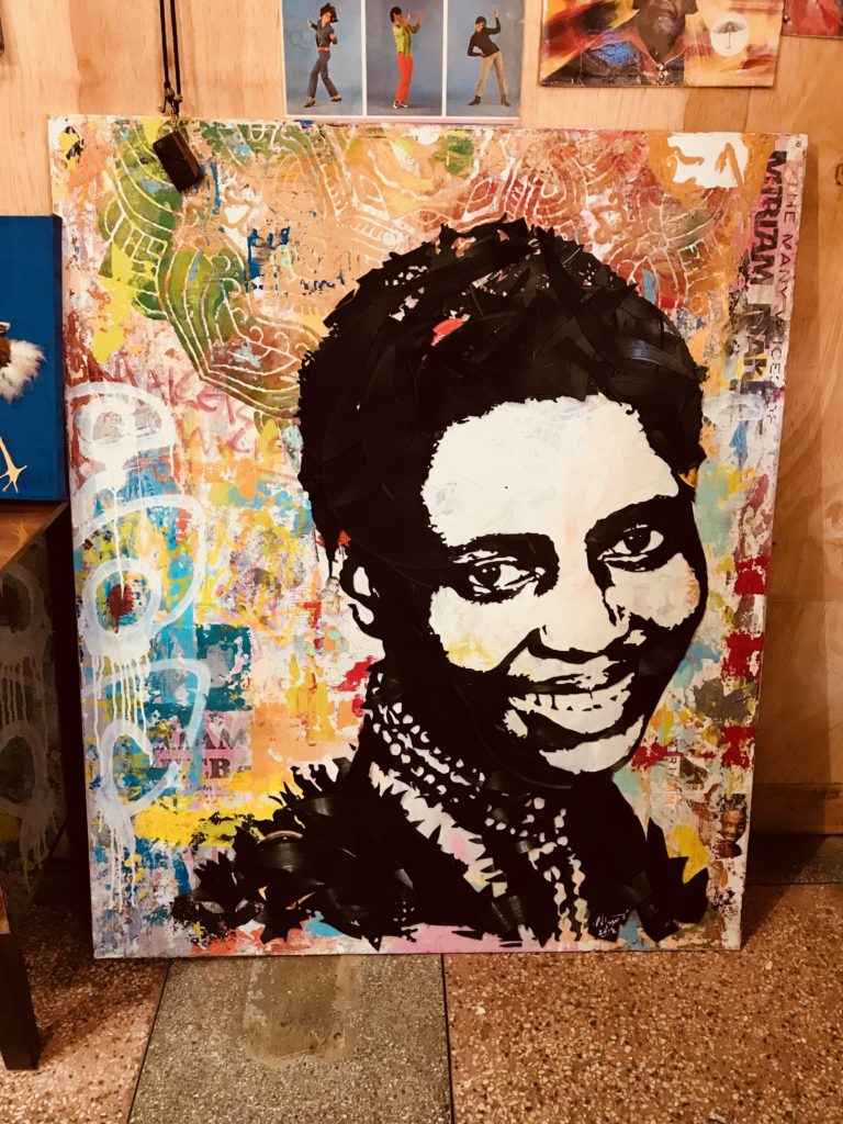 Vinyl Record Artwork of Miriam Makeba