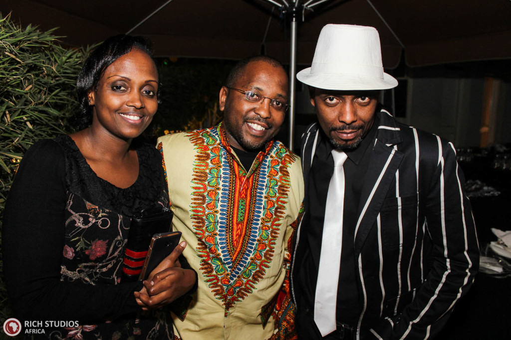 Orchestra's Conductor, Dancan Wambugu with friends