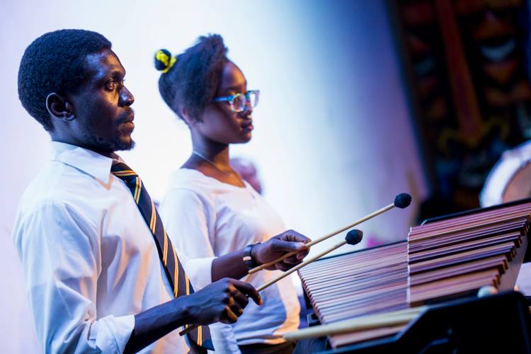 Benjamin Wamocho Musical arranger of Nyathi Onyuol  on the Xylophone