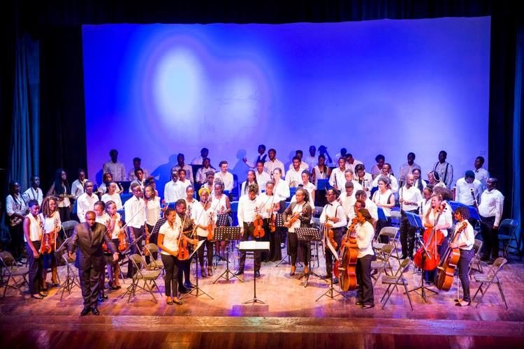 Members of Kenya National Youth Orchestra