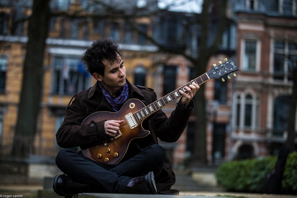 Matteo grooving on guitar