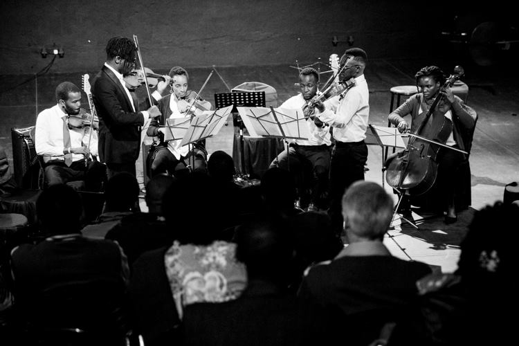 members of the Nairobi String Quartet 