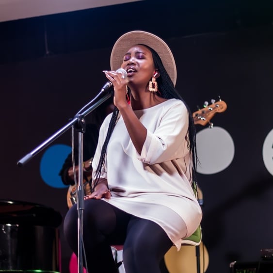 Sage singing at Engage 2020